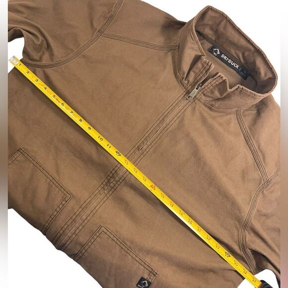 DRI-DUCK Barn Chore Coat Unlined Trail Canvas Jacket in Tobacco Brown - Picture 8 of 13